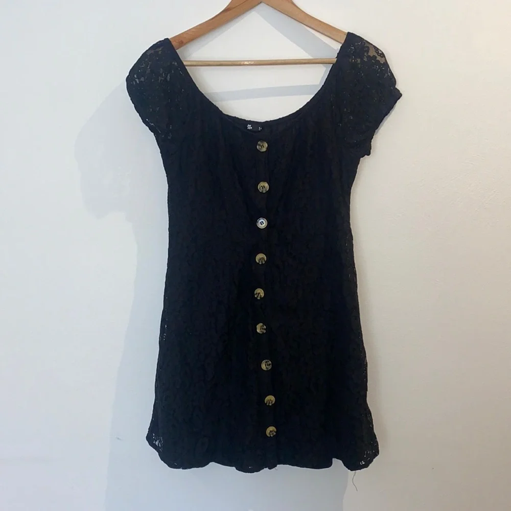 Jay Jays - Black lace button up Dress - Size 12 - Picture 1 of 6